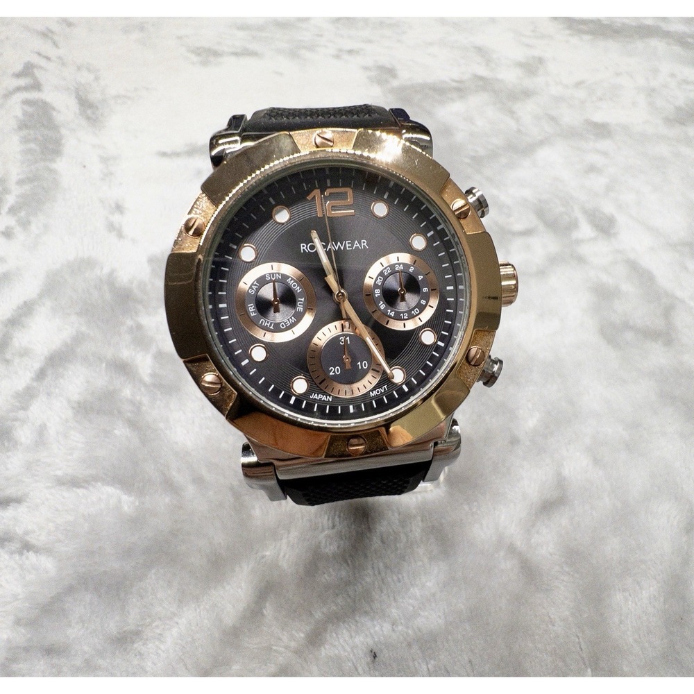 Rocawear RM0213 Mens 46mm Watch New Battery